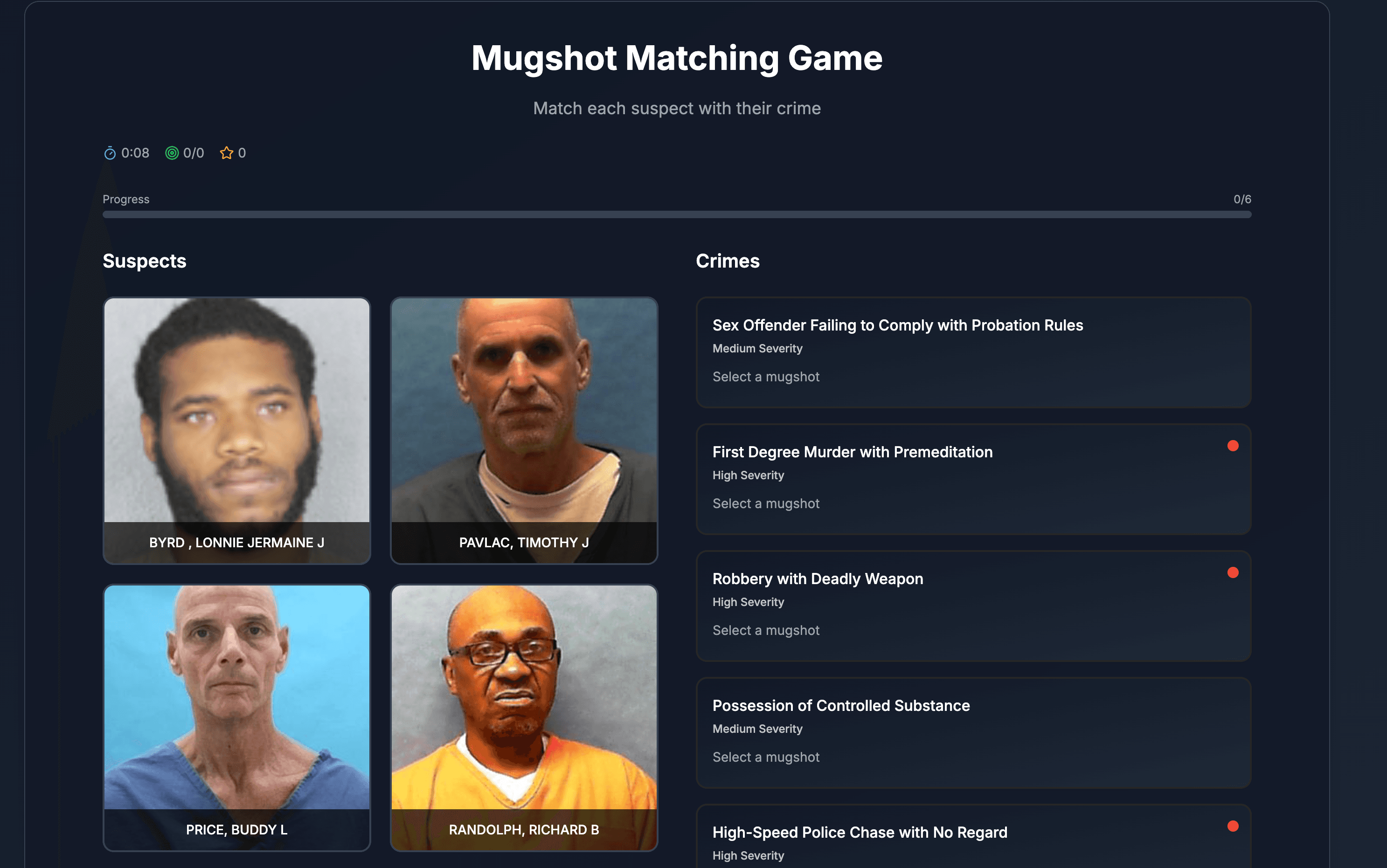 Mug Matcher project screenshot