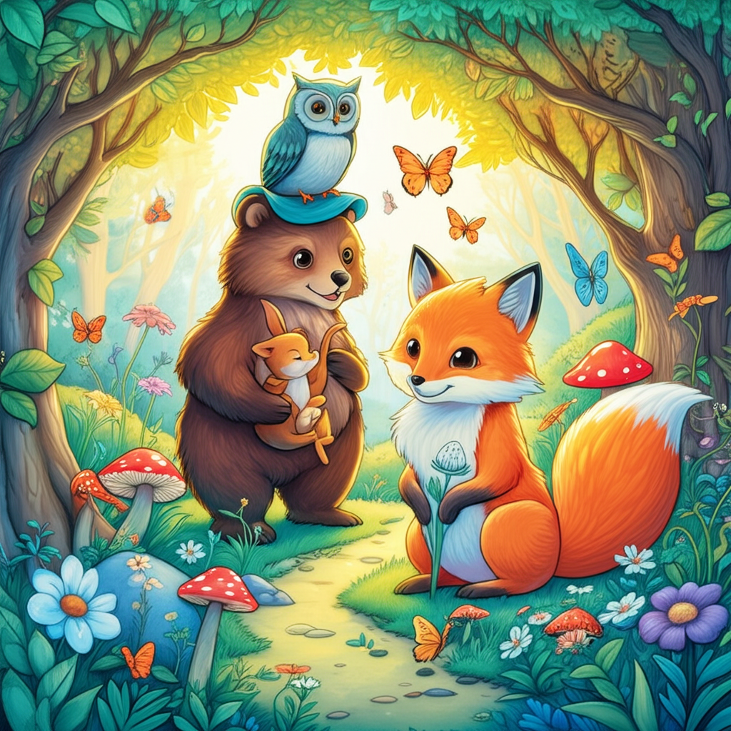 AI-generated storybook illustration